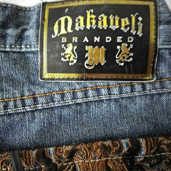 Vintage Makaveli Blue Jeans Size 14 - Picture 7 of 7
